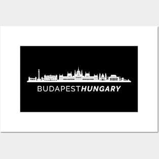 Budapest City Skyline Posters and Art